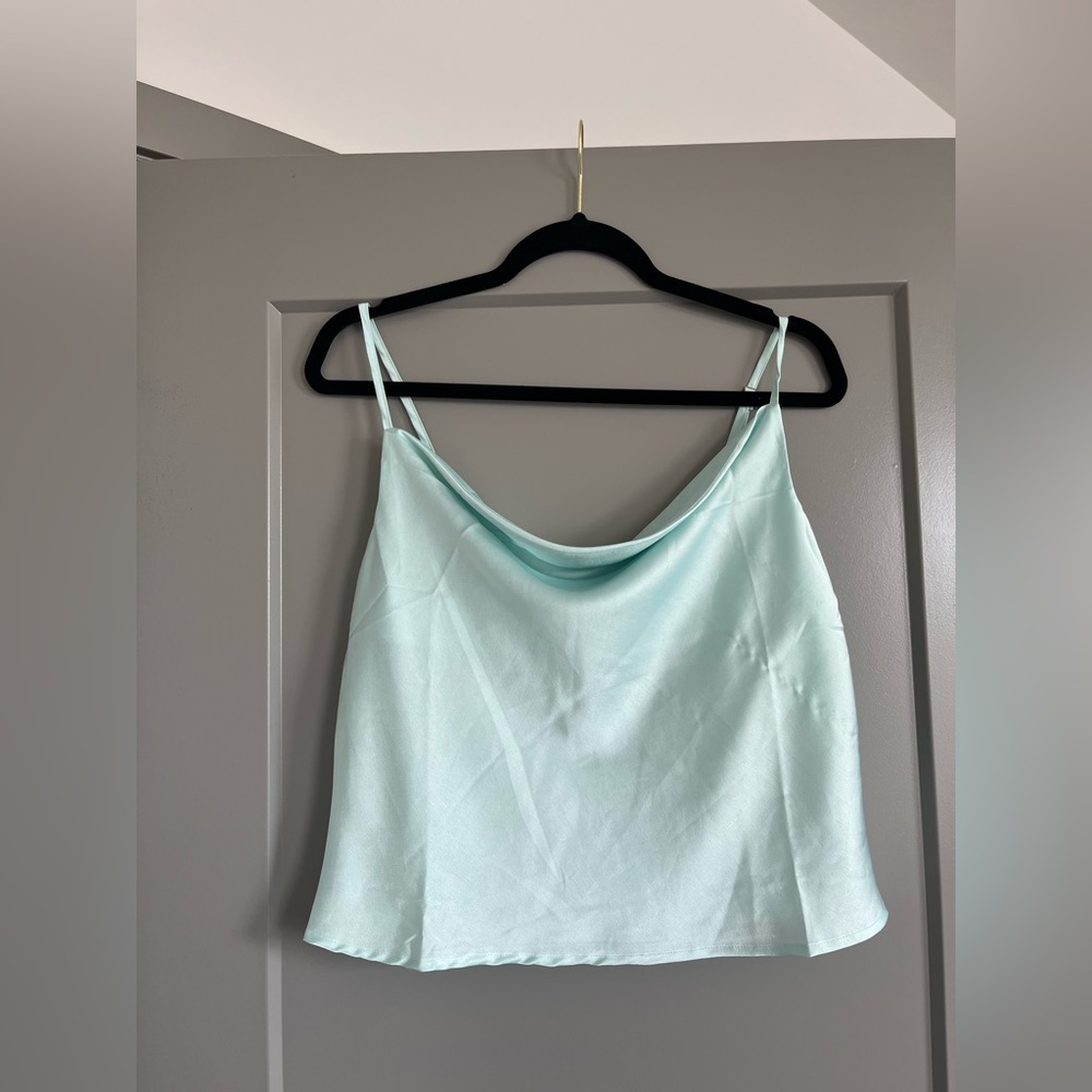 Light Blue Silk Cami